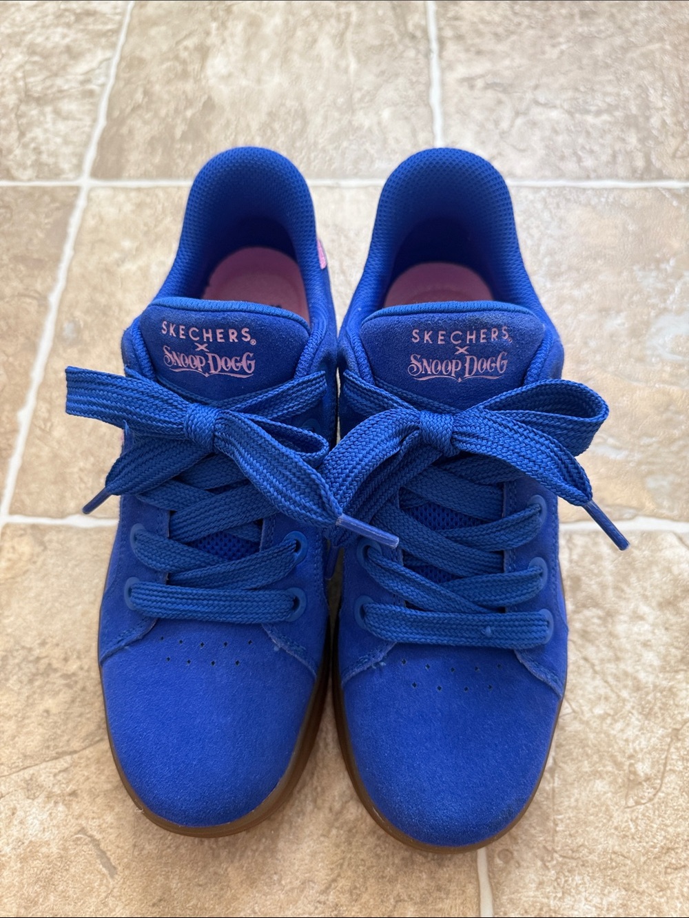 Skechers women’s blue suede sneakers designed by Snoop Dog